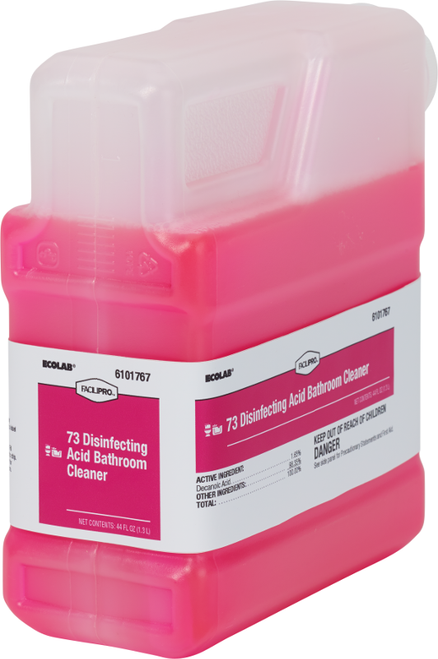 FaciliPro Pleasant Scent Disinfectant Cleaner Restroom Cleaner 1.3 L Liquid 2/Case
