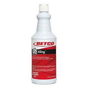 Kling Mint-Wintergreen Toilet Bowl Cleaner 1 QT High Acid RTU Liquid 9% Hydrochloric Acid 12/Case