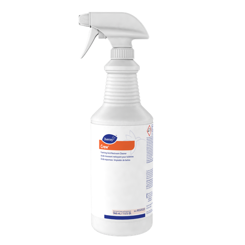 Crew® Fresh Scent Restroom Cleaner 32 FLOZ Multi Surface Acidic Liquid RTU Foam 12/Case