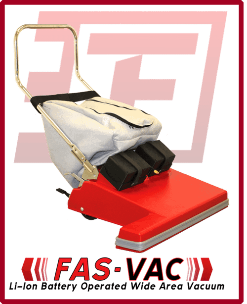 Fas-Vac® All Surface Vacuum 28IN Cordless Wide Area Lithium-Ion Battery Battery Charger 1/Each