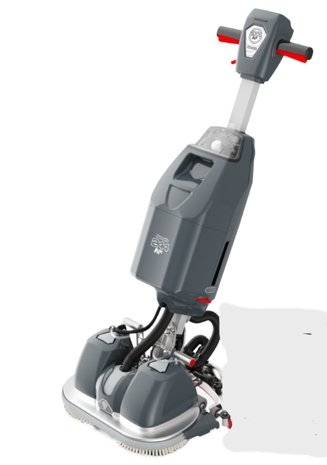Floor Scrubber 1 GAL 18IN Compact Lithium-Ion Battery 2 Brushes 1/Each