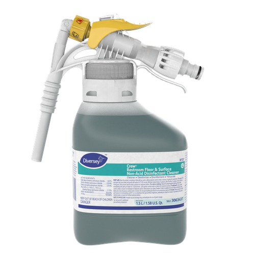 Crew® Fresh Scent Restroom Cleaner One-Step Disinfectant 1.5 L Multi Surface Neutral Liquid RTD 2/Case