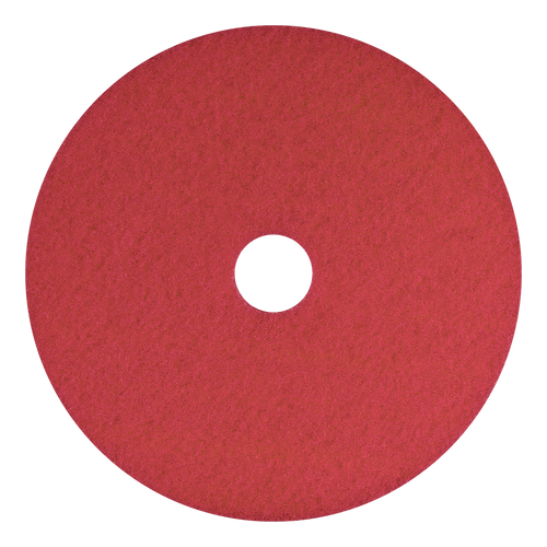 Buffing Pad 14 IN Red Polyester Fiber 5/Case