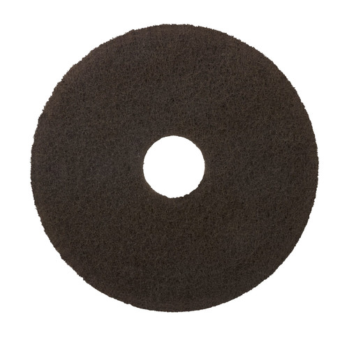 3M™ Scotch-Brite™ SPP Stripping Pad 20X0.3 IN Brown Non-Woven Fiber Nylon 175-600 RPM Center Hole 10/Case