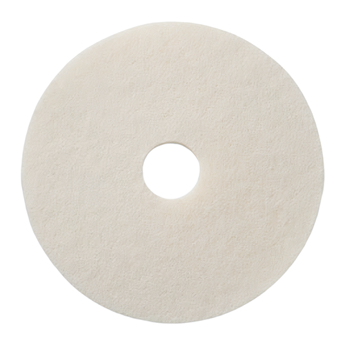 Victoria Bay Polishing Pad 17 IN White Synthetic Fiber 5/Case