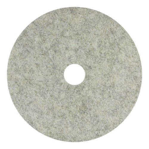 Burnishing Pad 20 IN Light Beige Polyester Fiber Natural Fiber 5/Case