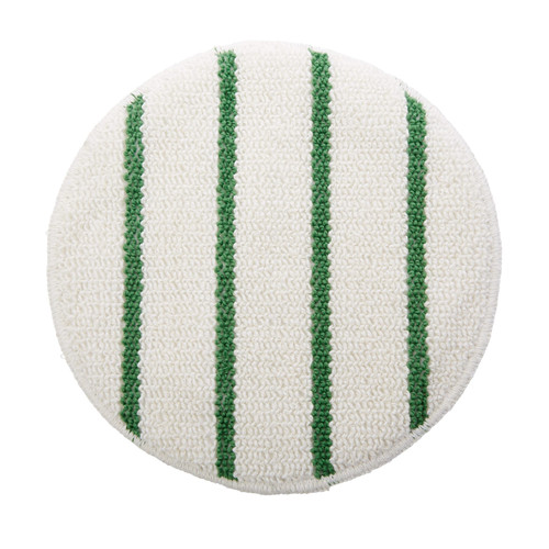 Carpet Bonnet 19 IN White Green Cotton Polyester Blend 1/Each