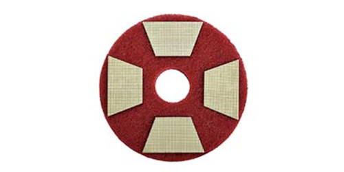 3M™ Trizact Diamond TZ Stripping Pad Polishing Pad 5 IN Red Abrasives 4 Count/Box 4 Box/Case 16 Count/Case