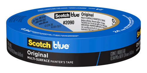 ScotchBlue™ 2090-24EC Original Painter's Tape Painter's Tape 0.94IN X60YD Blue Crepe Paper 24/Case