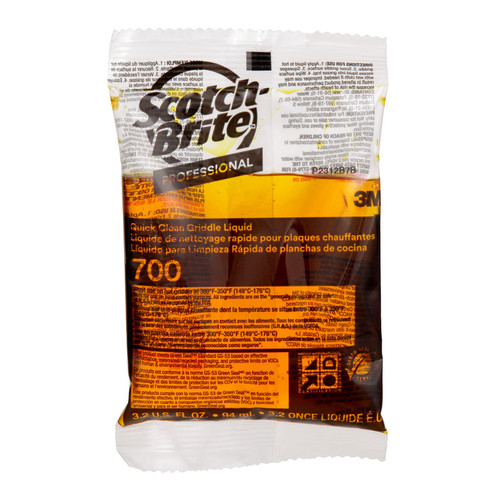 Scotch-Brite™ Quick Clean 700-40 Griddle Cleaner 3.2 FLOZ Liquid For Griddle Pad 40/Case