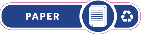 Metal Direct Thermal Label Blue White Vinyl Adhesive 1 Mil Gloss Laminate Top Coat Split Label Backing 1/Each