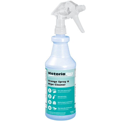 Victoria Bay Orange Spray & Wipe Cleaner - RTU 32 FLOZ 12/Case