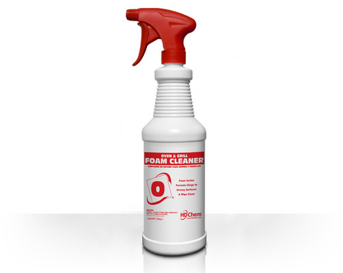 Lemon Oven & Grill Cleaner 1 QT RTU Foaming Liquid Spray 12/Case