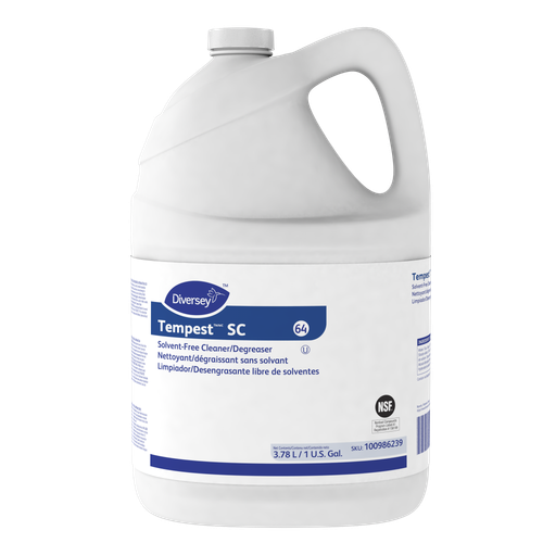 J-Works Tempest SC Degreaser 1 GAL Multi Surface Alkaline Liquid Concentrate Kosher 4/Case