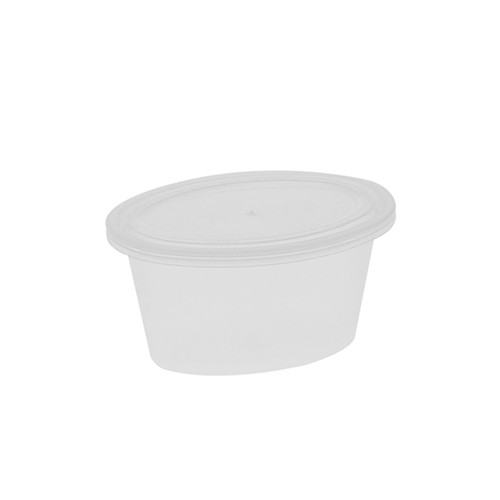 Souffle & Portion Cup Lid Combo 2 OZ PP Clear 1000/Case