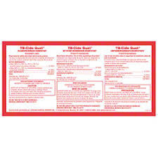 TB-Cide Quat Product Label Paper 1/Each