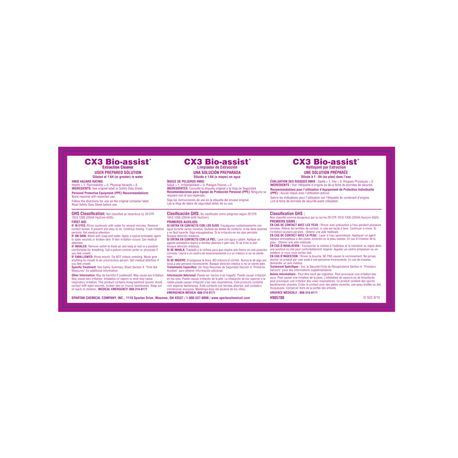 CX3 Bio-Assist® Secondary Product Label Paper 1/Each