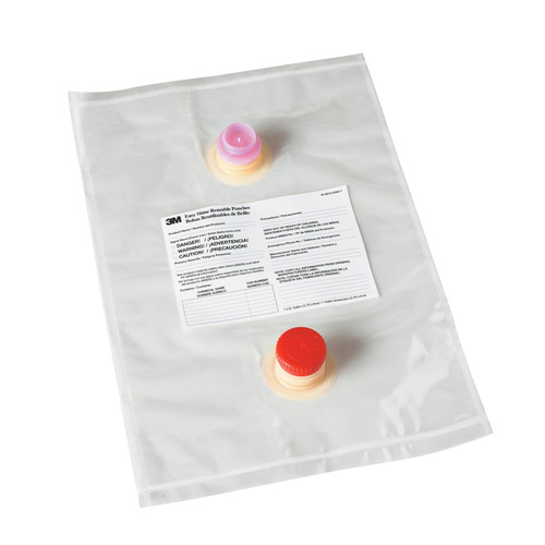 3M™ Easy Shine Dispenser Pouch 1 GAL Plastic Clear 5/Case