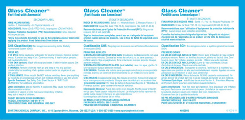 Glass Cleaner Product Label Paper 1/Each