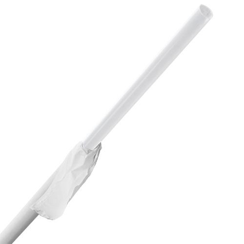 Giant Straw 10.25 IN Clear Wrapped 1200/Case