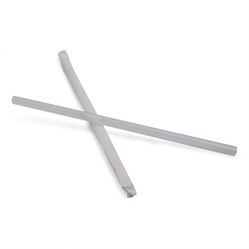 Giant Straw 7.75 IN Paper Clear 300 Count/Pack 25 Packs/Case 7500 Count/Case