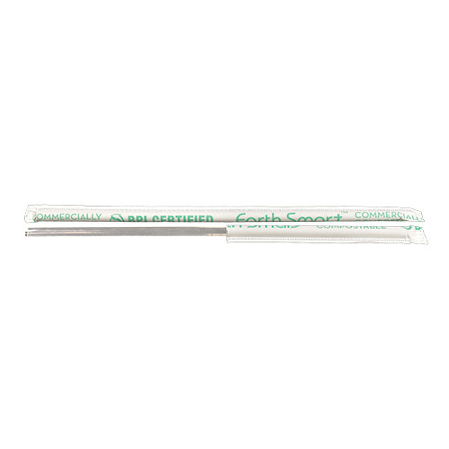 Earth Smart Jumbo Straw 0.209X7.75 IN Cellulose Acetate Clear Wrapped 5000/Case