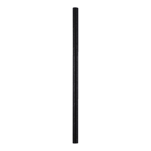 Giant Straw 5.5 IN Paper Black Unwrapped 5000/Case