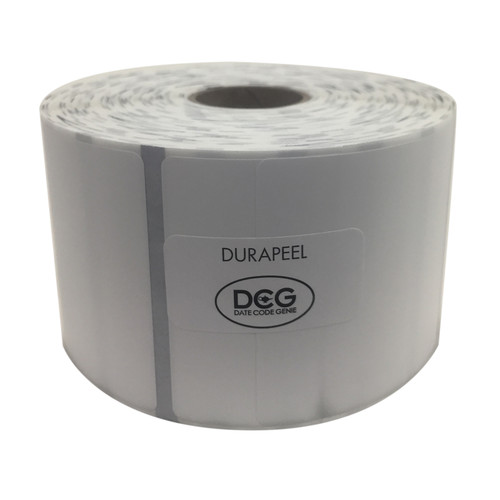 DateCodeGenie® DuraPeel Blank Label 2X2 IN White Square Removable 4/Pack