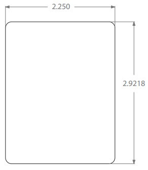 Label 2.76X5.79 IN Continuous Lined 30/Case