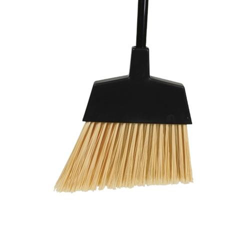 MaxiClean® Broom Large (LG) 48IN Black Natural Steel PET With 12IN Head Angled Flagged 1/Each