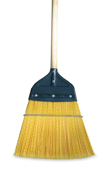 O-Cedar® Industrial Broom 40X7 IN Yellow PP Wood Metal Flagged 6 Count/Case