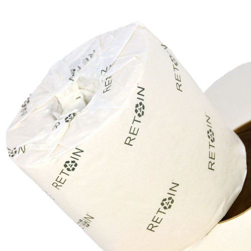 Retain™ Toilet Paper & Tissue Roll 3.8 IN 2PLY White Core Universal 600 Sheets/Roll 48 Rolls/Case 28800 Sheets/Case