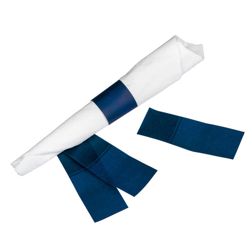 Napkin Bands 4.5X1.5 IN Navy 4000/Case
