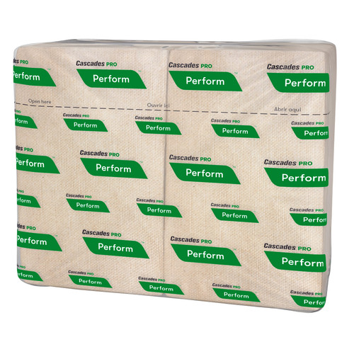 Cascades PRO Dispenser Napkins 8.5X12.6 IN Kraft Interfold Twin Pack 6016/Case