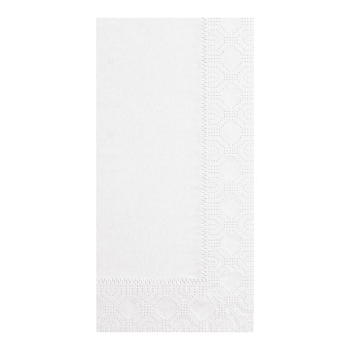 Dinner Napkins 17X17 IN White Regal Paper 3PLY 1/8 Fold Embossed 2000/Case