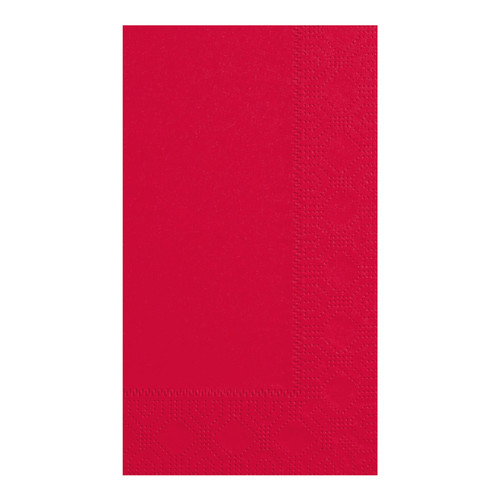 Dinner Napkins 15X17 IN Red Paper 2PLY 1000/Case