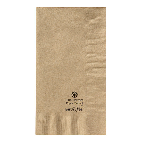 Earth Wise® Dinner Napkins 17X15 IN Kraft Paper 2PLY 1000/Case