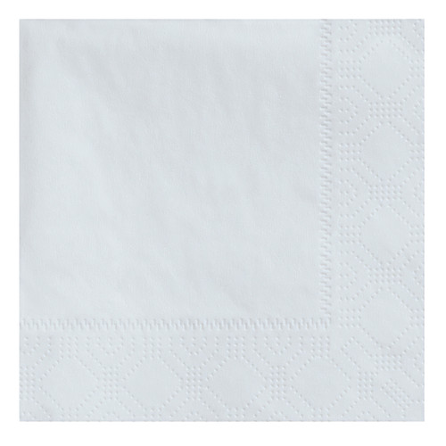 Beverage Napkins 9X9 IN White 1PLY Embossed 4000/Case