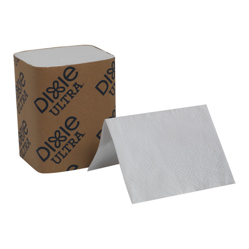 Dixie® Ultra Dispenser Napkins 9.9X6.5 IN White Paper 2PLY Interfold Refill 250 Count/Pack 24 Packs/Case 6000 Count/Case
