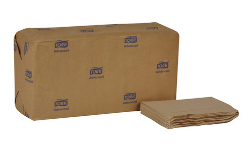 Tork Advanced Dispenser Napkins 17X12 IN 5X6.5 IN Natural Paper 1/8 Fold Refill Embossed 500 Count/Pack 12 Packs/Case