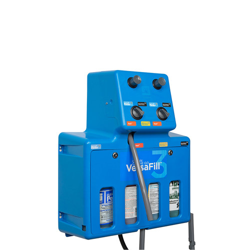 Clean on the Go® Versafill 3 Air-Gap Chemical Dispensing System Plastic Metal Blue 1/Each