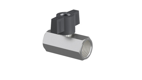 NPB Ball Valve Metal Silver 3/8IN FFB 1/Each