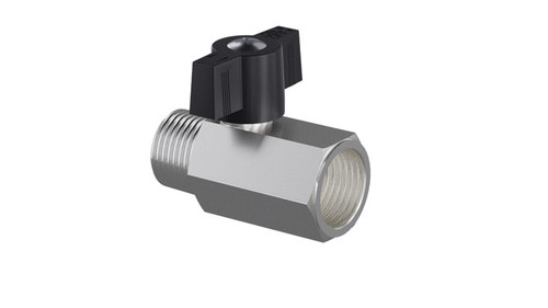 NPB Ball Valve Metal Silver 1/2IN FMB 1/Each