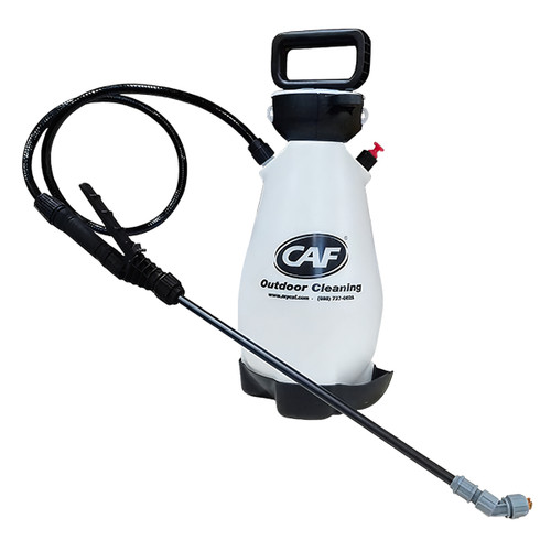 Pump Sprayer 2 GAL Plastic Clear Black Portable 1/Each