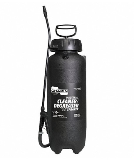 Pump Up Sprayer 3 GAL Plastic For Industrial Strength Cleaners and Degreasers 1/Each