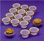 Muffin Tray 4 OZ 24 Compartment Oven Safe 125/Case