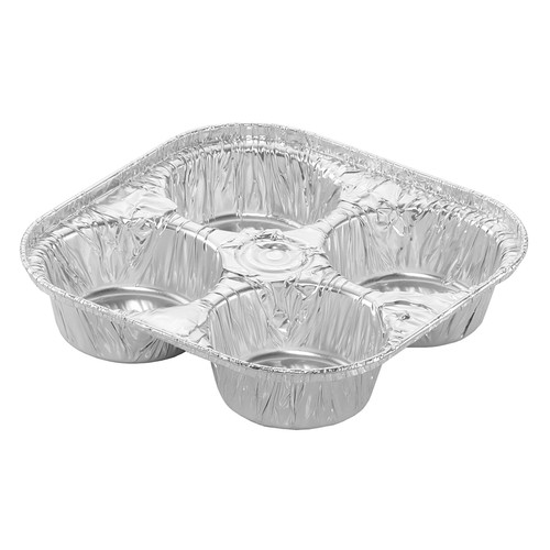 Cupcake & Muffin Pan Giant 4 Compartment Aluminum 300/Case