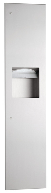 Paper Towel Dispenser Stainless Steel Satin Recessed 1/Each