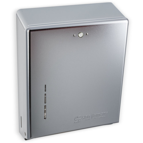 San Jamar Paper Towel Dispenser 4.25X11.75X15.25 IN Plastic Chrome One-At-A-Time Dispensing 1/Case