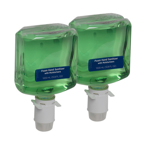 enMotion® Hand Sanitizer Foam 1000 mL Unscented Fragrance Free Green Refill E3 Rated 2/Case